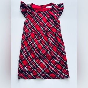 NWOT Vineyard Vines girls red plaid dress flutter sleeves holiday party tartan 5